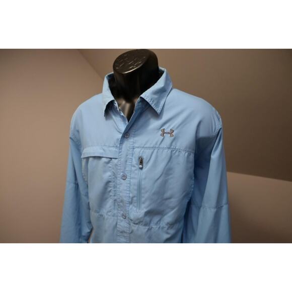 Under Armour Fishing Shirt HeatGear Loose Vented Long Sleeve Mens Size XL - Picture 1 of 16